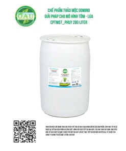 CHẾ PHẨM THẢO MỘC DOMINO GIẢI PHÁP CHO MÔ HÌNH TÔM - LÚA CPTM07_PHUY 200 LITER